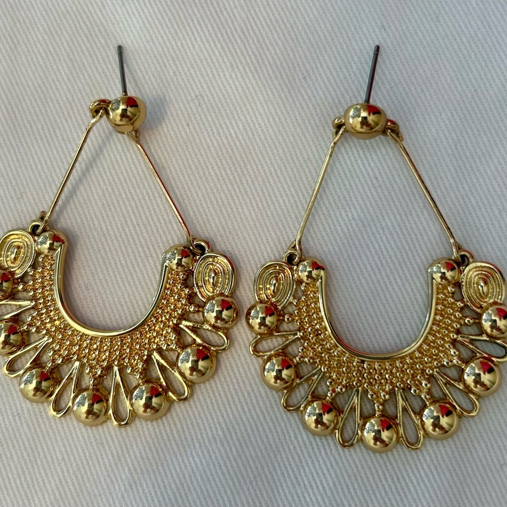 Loft gold chandelier earrings